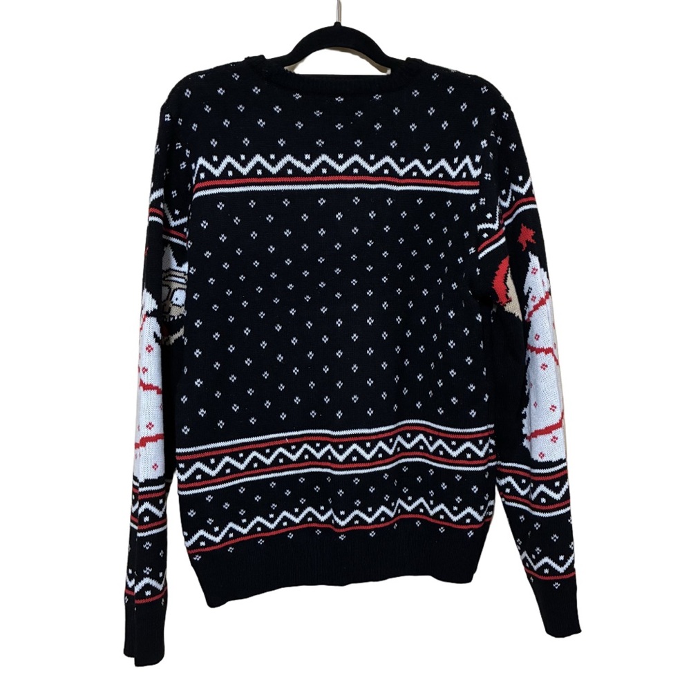 Rick And Morty Ugly Christmas Sweater Men’s L Happy Human Holiday Crew Neck - Picture 3 of 7